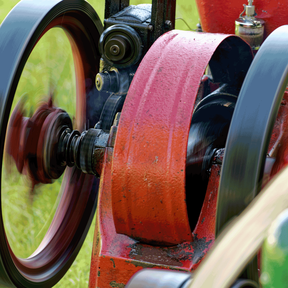 Spinning old engine