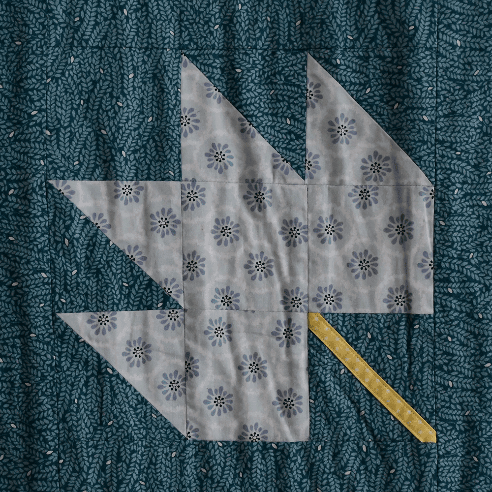 Patchwork maple leaf.