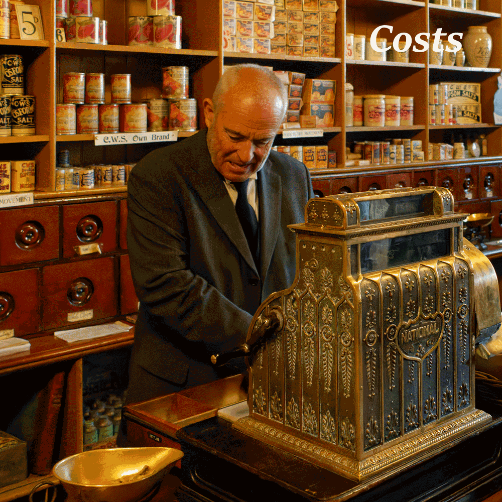 An old style cash till